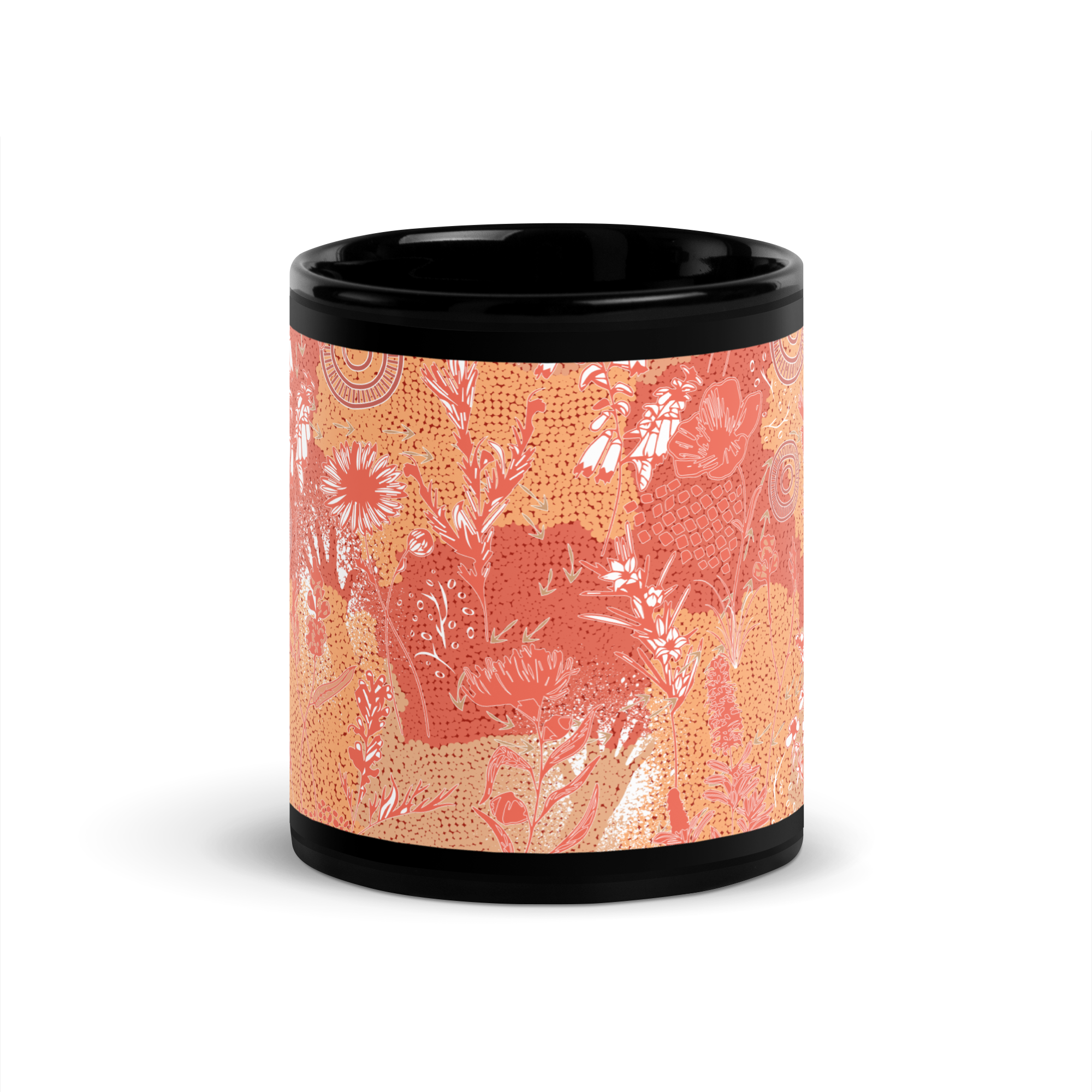 Ngambaa Black Glossy Mug