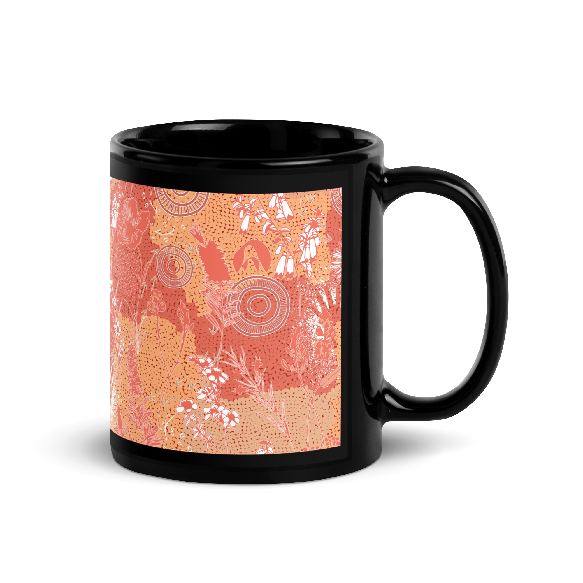 Ngambaa Black Glossy Mug