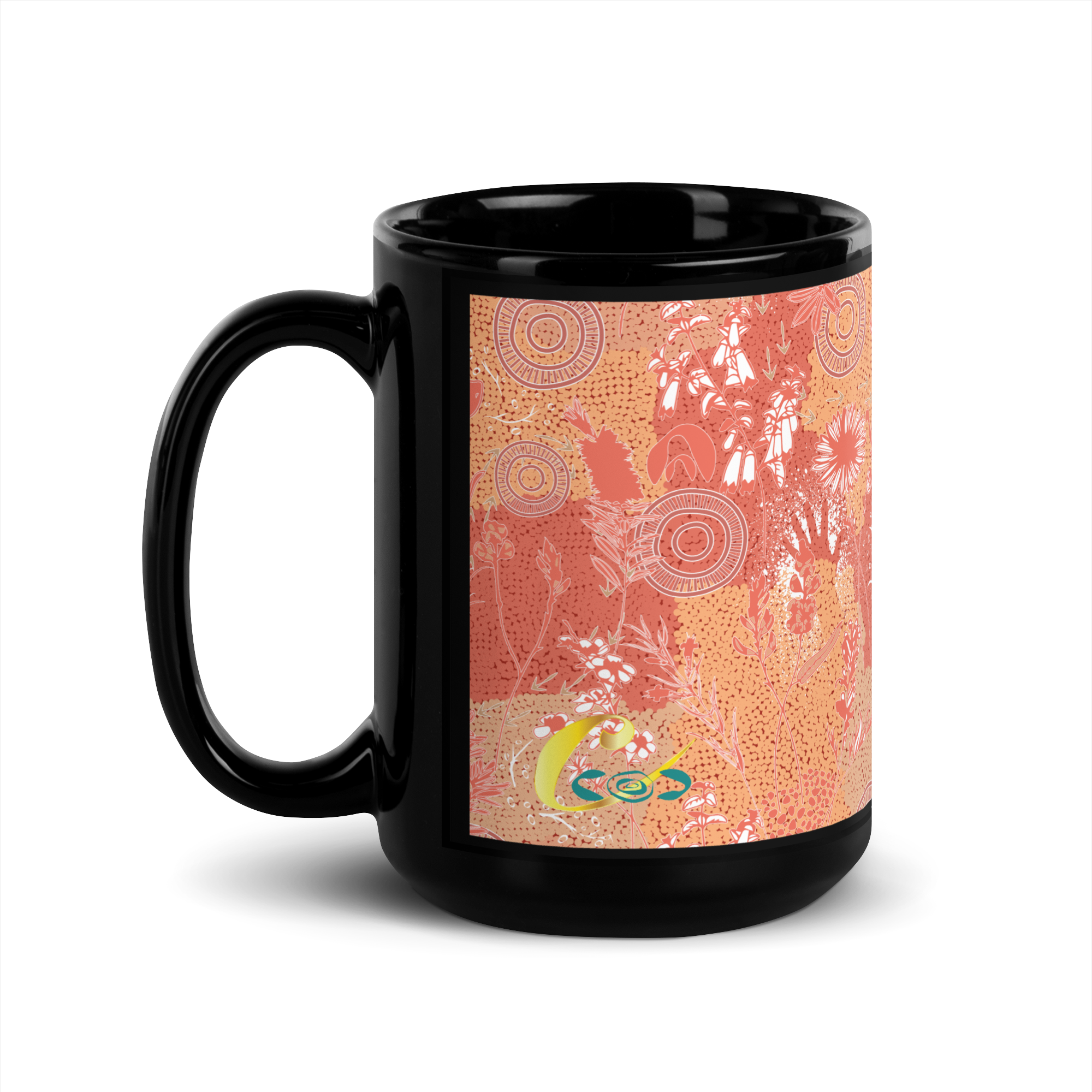 Ngambaa Black Glossy Mug