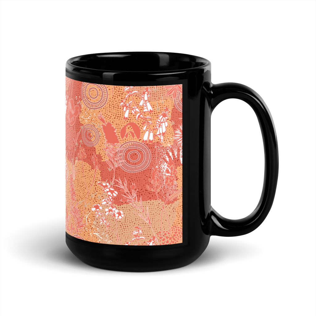 Ngambaa Black Glossy Mug