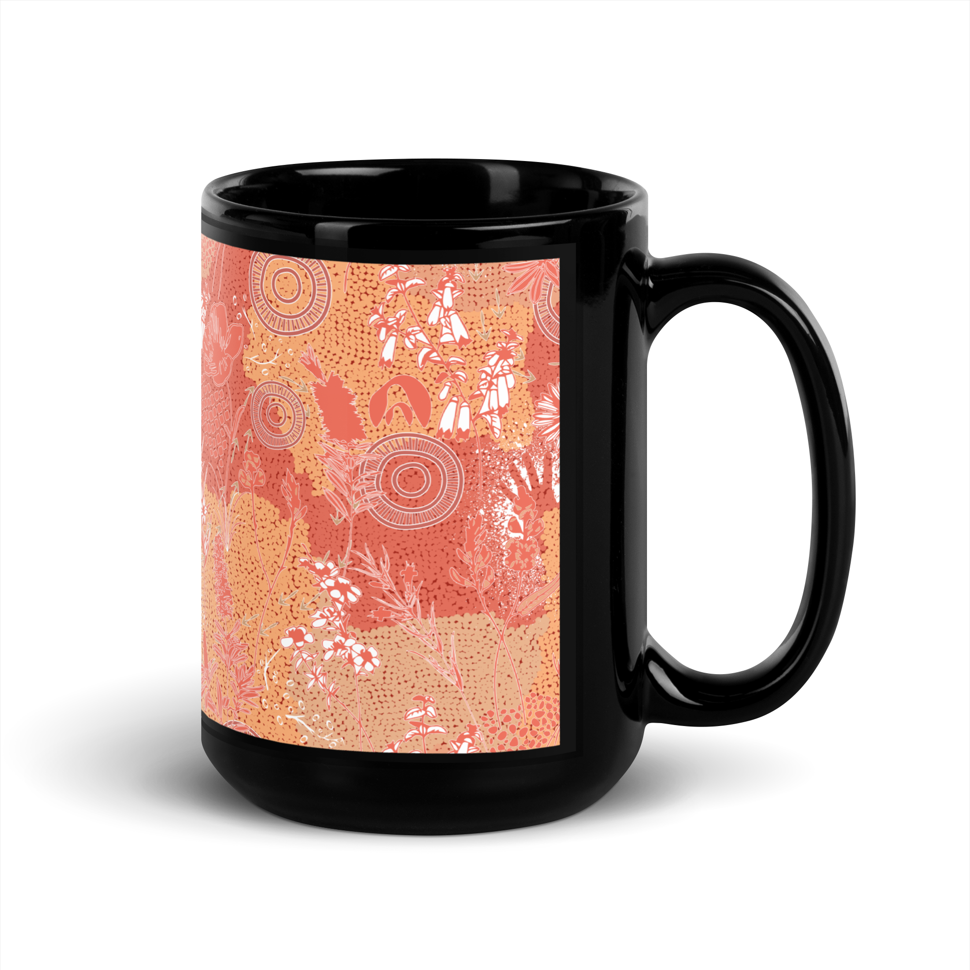 Ngambaa Black Glossy Mug