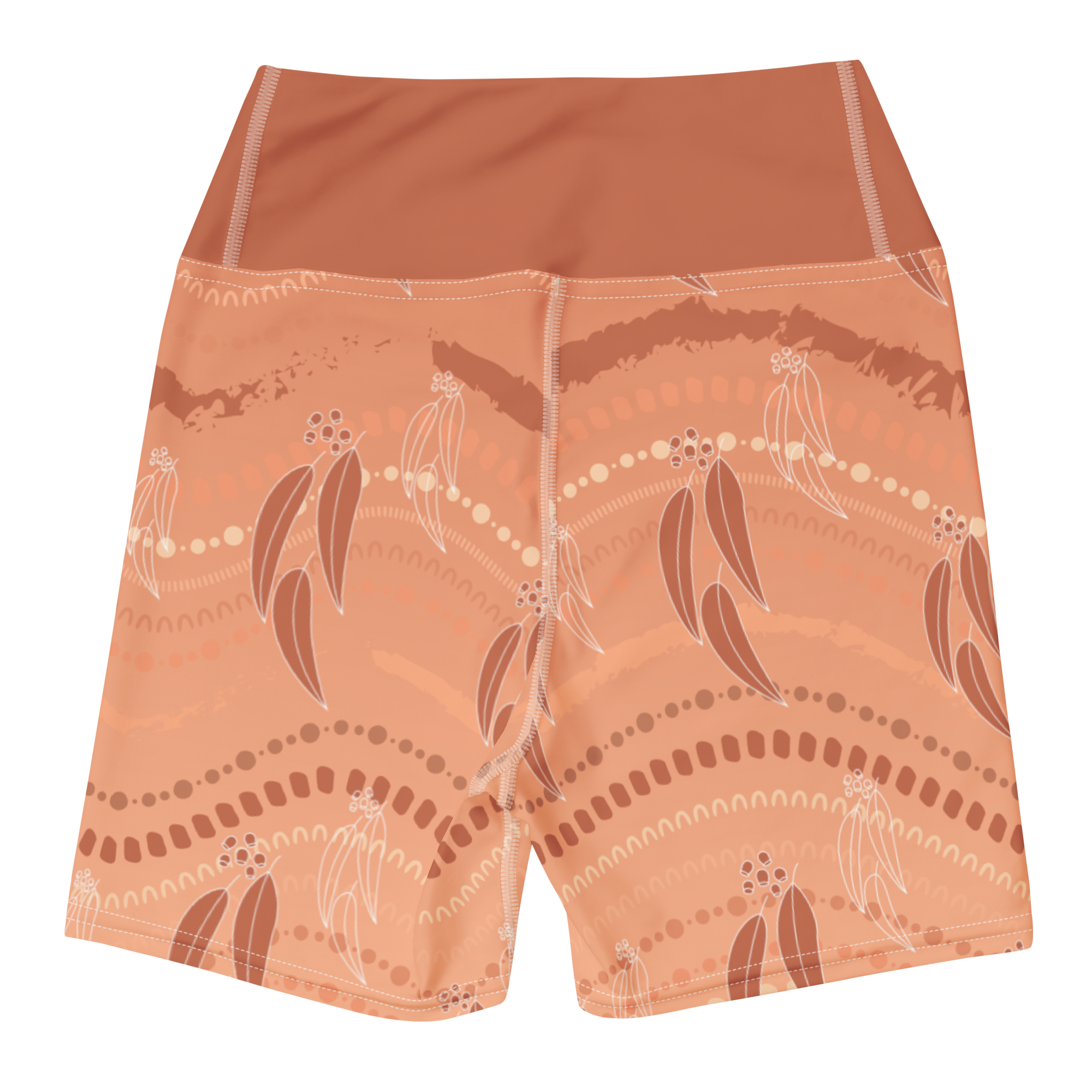 Blue Gum III Yoga Shorts