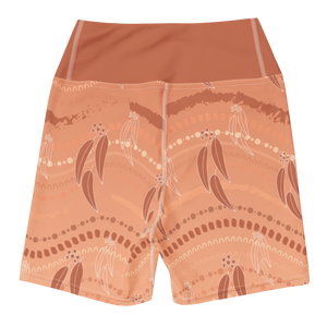 Blue Gum III Yoga Shorts